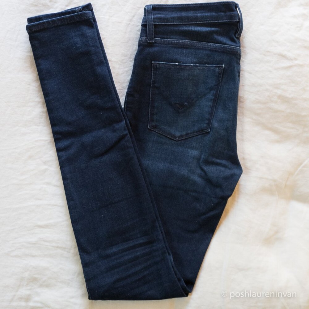 Hudson Jeans Nico Mid-Rise Supermodel Skinny | Tall 34” Inseam | Dark Wash 28